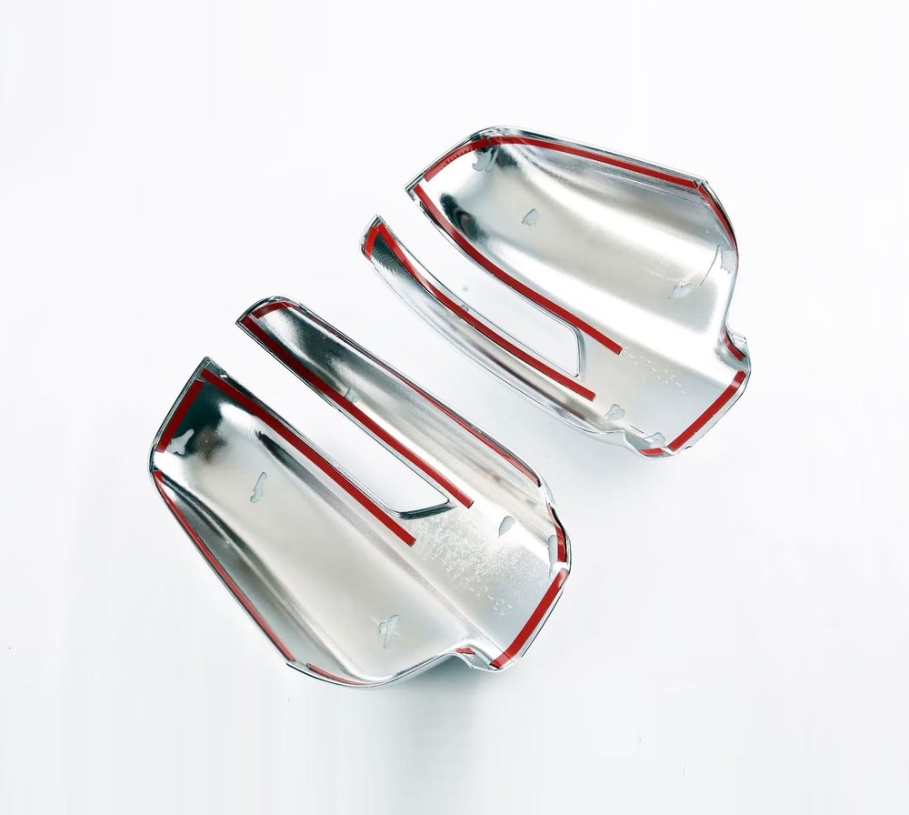 TERDARAY Side View Mirror Cap Cover Compatible With Dodge Glossy Chrome Style