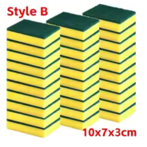 Highly absorbent double-sided sponge magic cleaning pot rust sponge cleaning bru