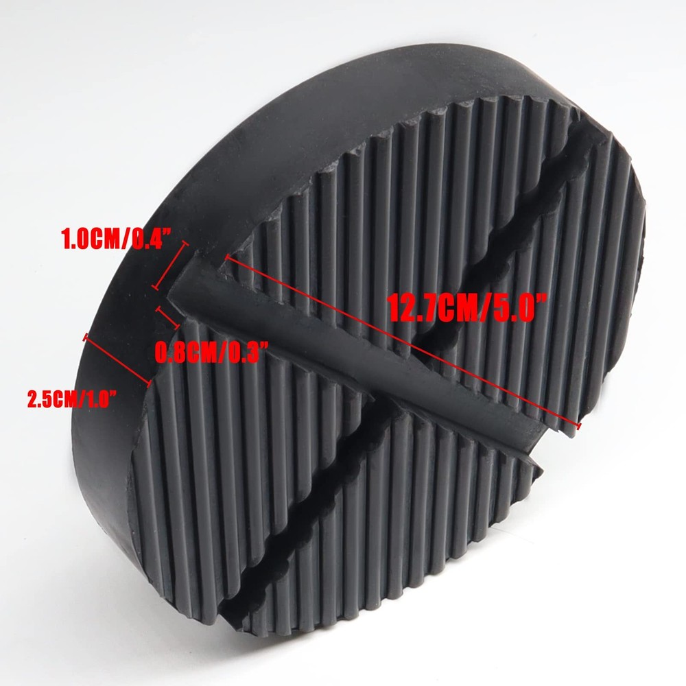 Car Rubber Jack Pad Frame Protector Guard Floor Slotted Lifting Disk Pad Tool