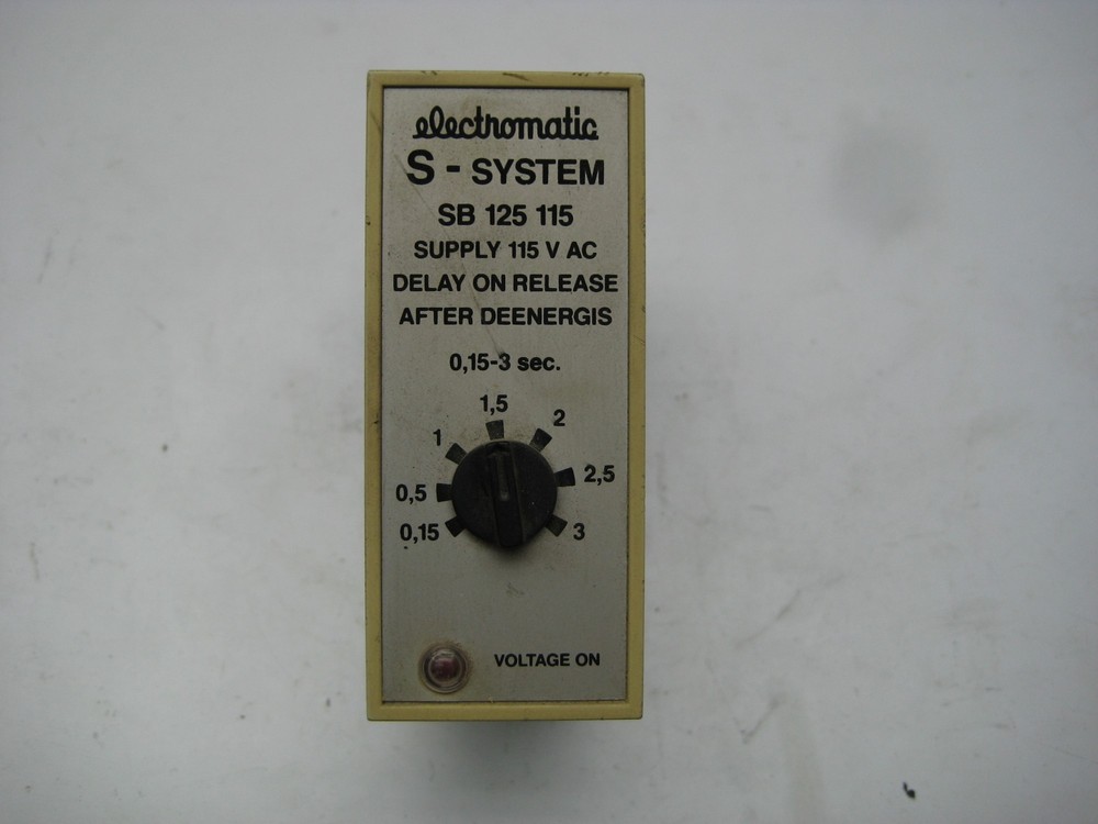 ELECTROMATIC SB125115 TIMING RELAY UNMP