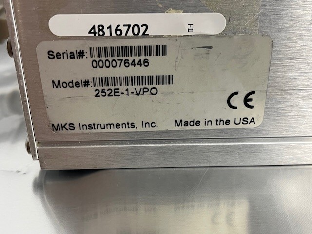 MKS 252E-1-VPO EXHAUST VALVE CONTROLLER