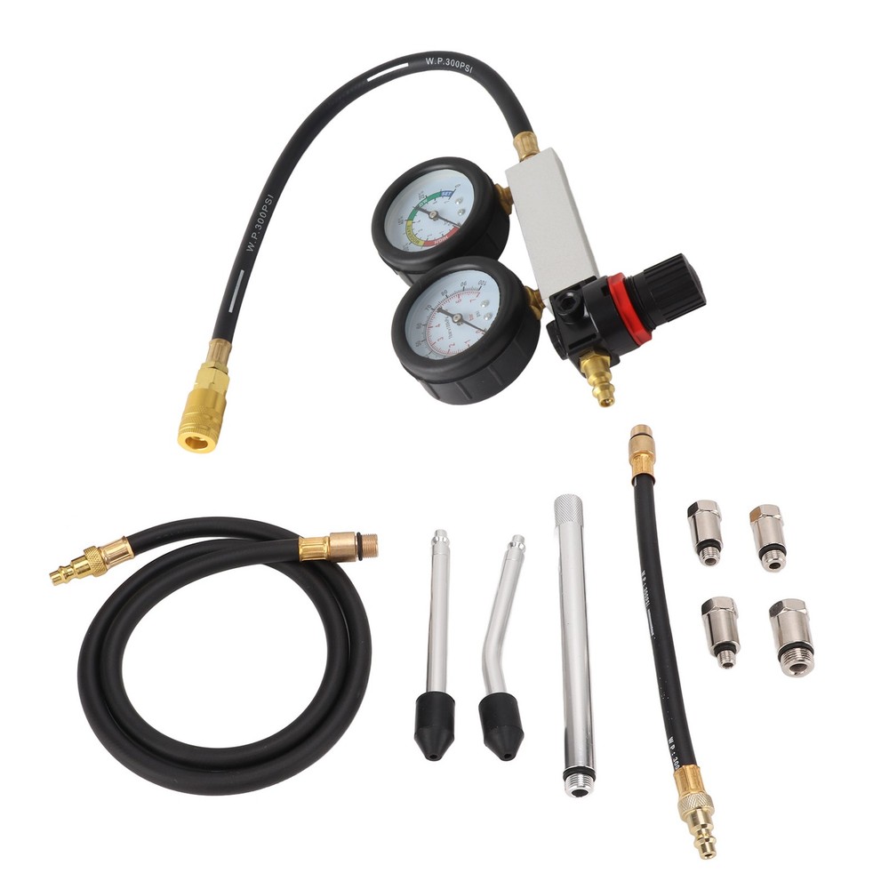 Cylinder Leak Down Tester Gasoline Engine Compression Gauge Detecting Accessory