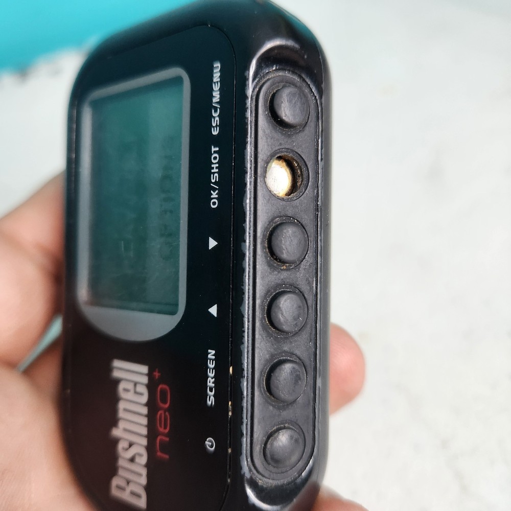 Bushnell NEO + Used Black RangeFinder Model 36 8150 Missing Button W/case