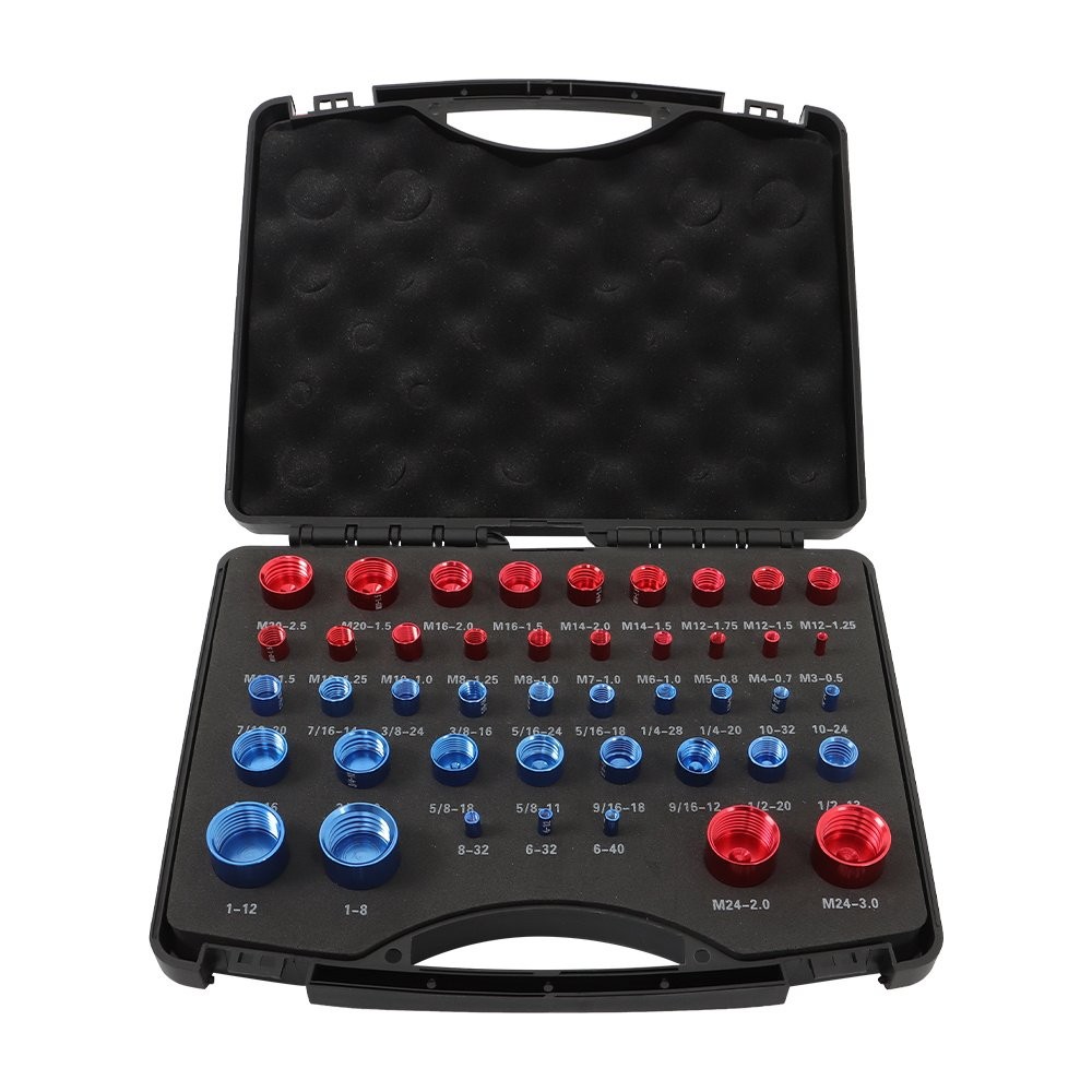 Nut and Bolt Thread Checker Identifier Thread Gauges (23Inch & 21Metric) 44PCS