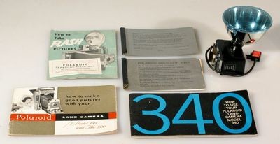 POLAROID MANUALS, COLD CLIPS,  AND FLASH