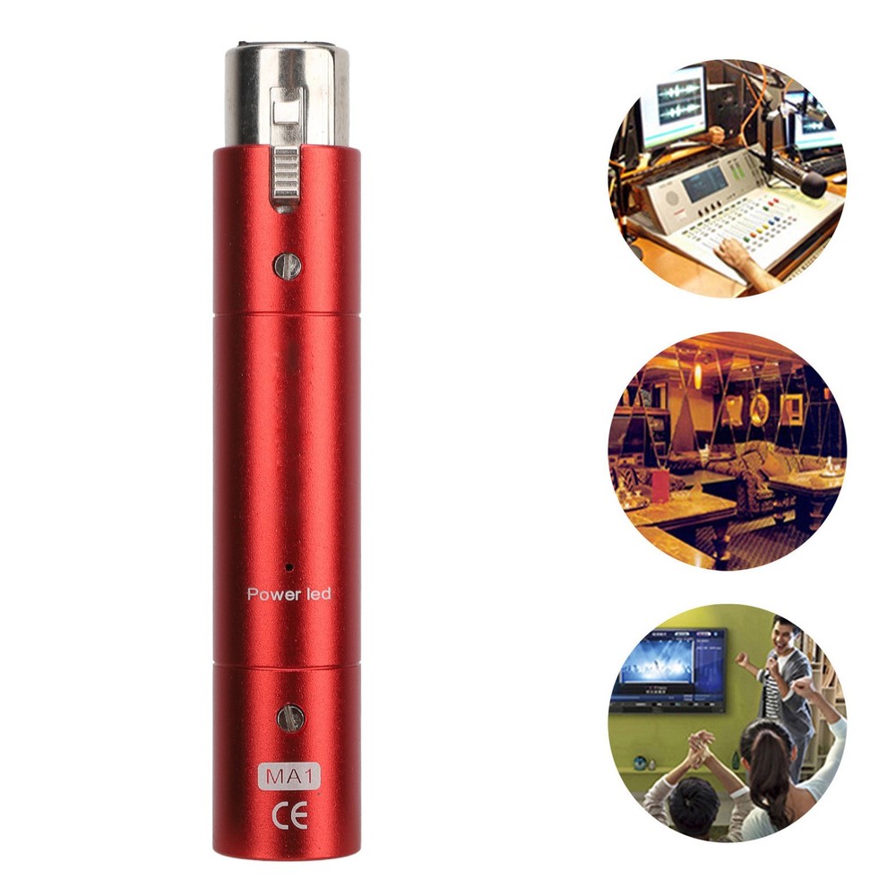 Inline Microphone Preamp Lossless Amplification Dynamic Active Inline Mic