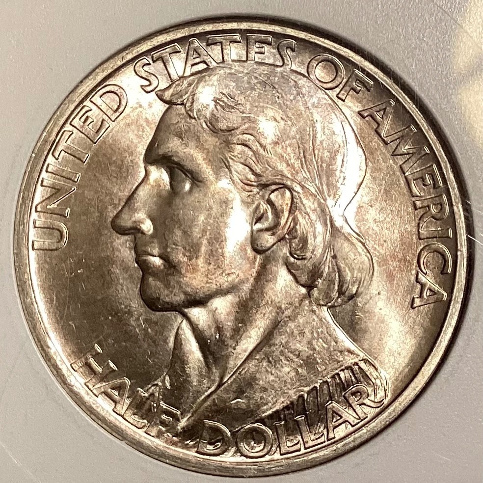 1936 D Daniel Boone Commemorative Half Dollar ANACS MS 64