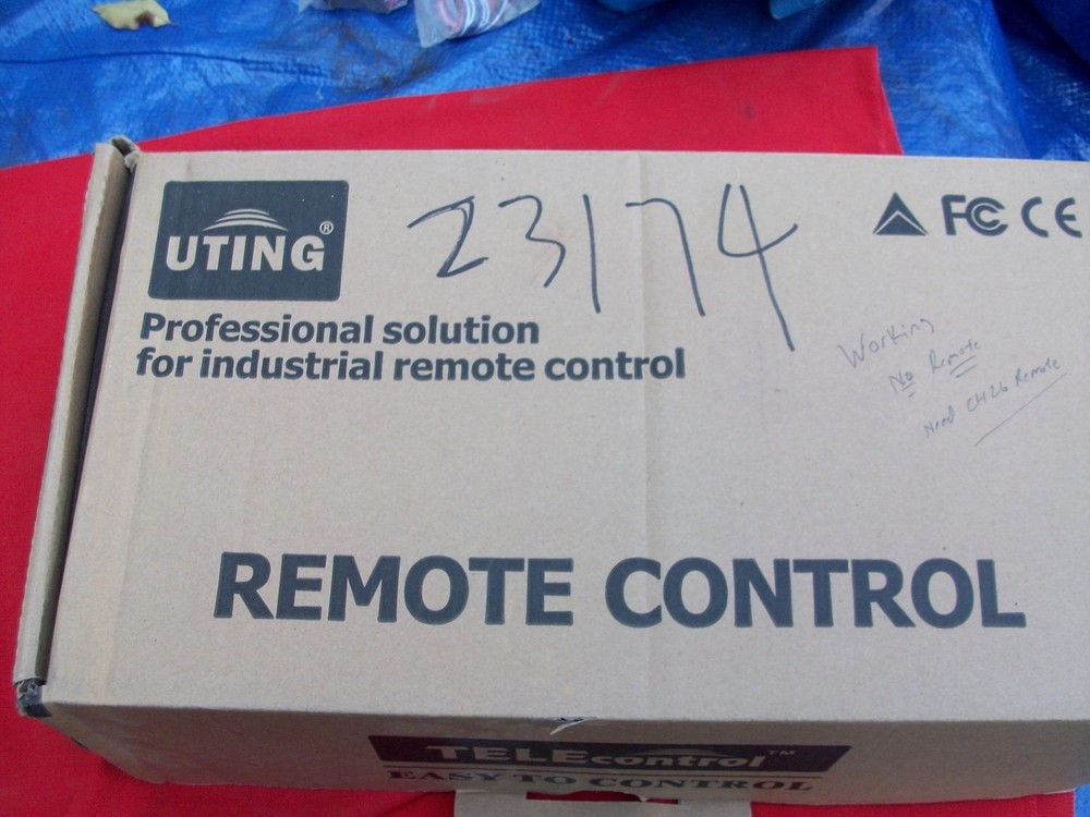 UTING TELECONTROL-MODEL F24-12D WIRELESS REMOTE HOIST CONTROL?