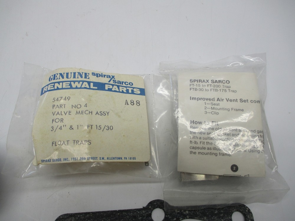 SPIRAX SARCO 54749 VALVE MECH ASSEMBLY NSMP
