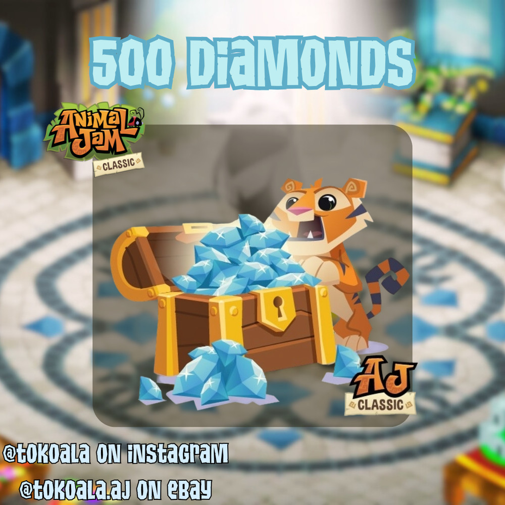 Animal Jam Classic AJC 500 Diamonds (READ DESCRIPTION)