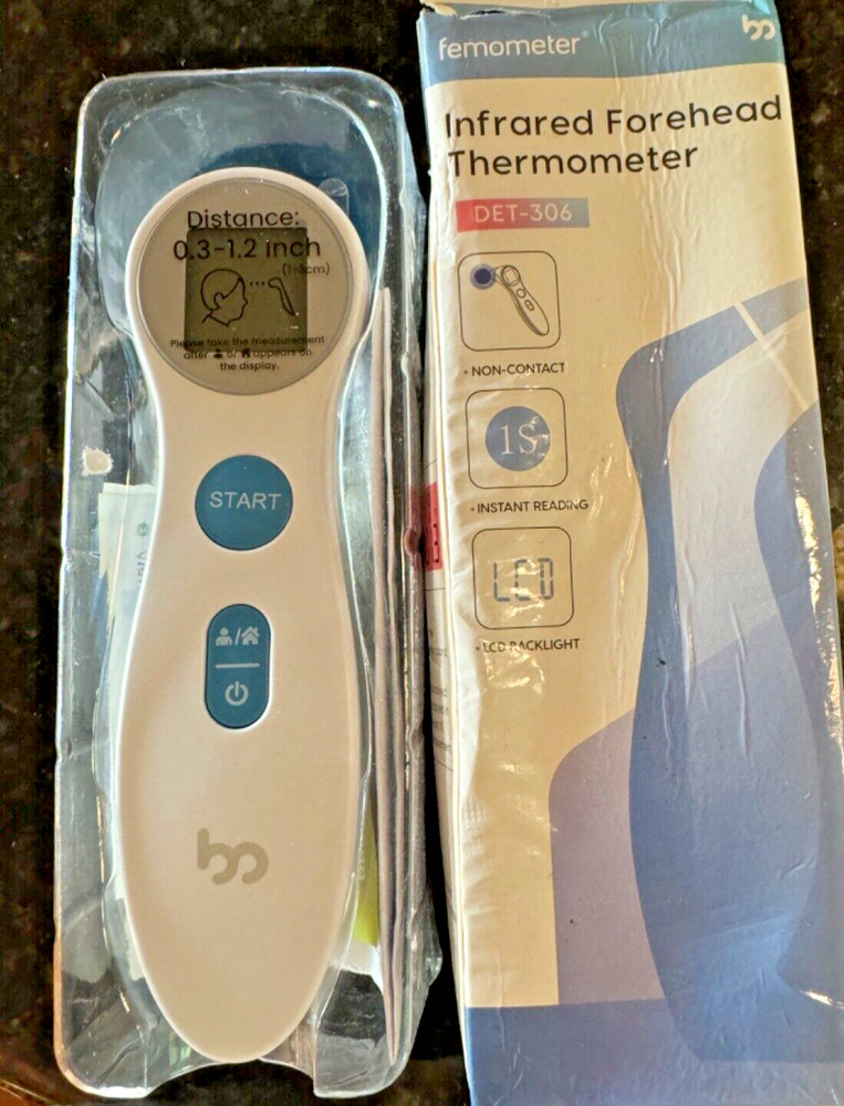 Forehead Thermometer INSTANT READ W/ FEVER INDICATOR  Digital Infrared