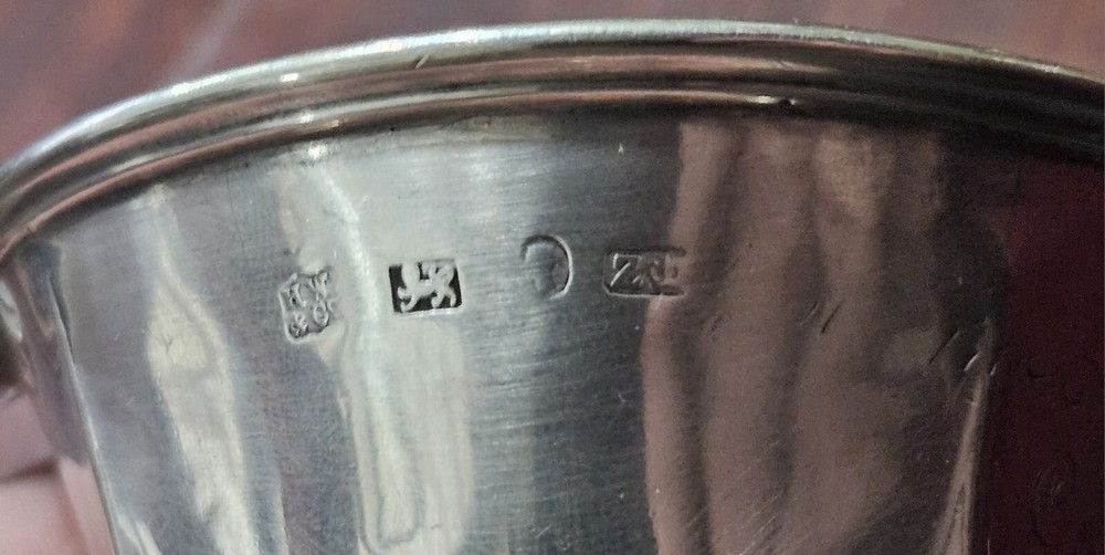 1876 DUBLIN IRELAND STERLING SILVER CUP
