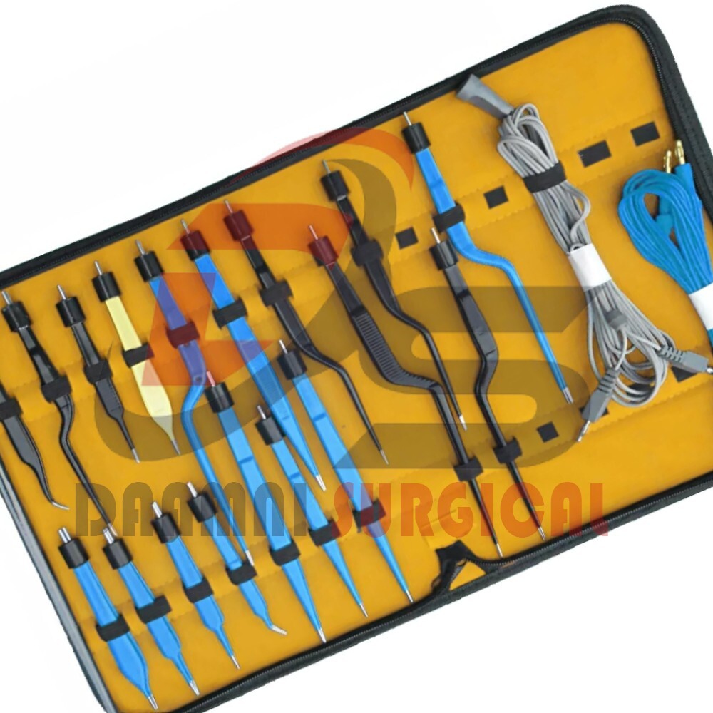 High Class Bipolar Bayonet Forceps Electro surgical Instruments set