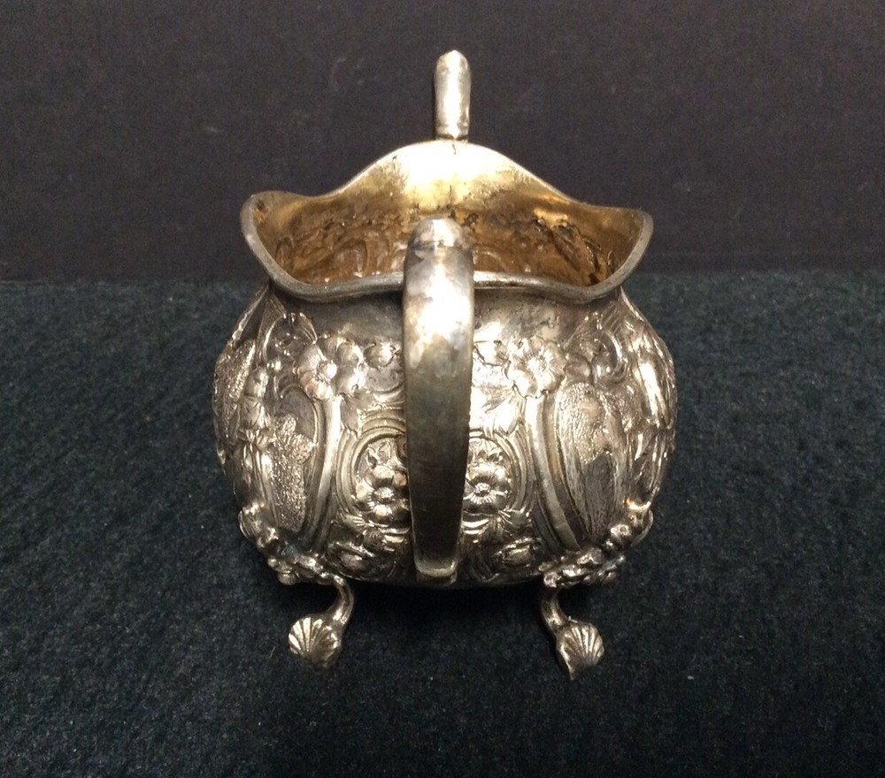 Antique Silver Plate(?) Two Handled Footed Bowl