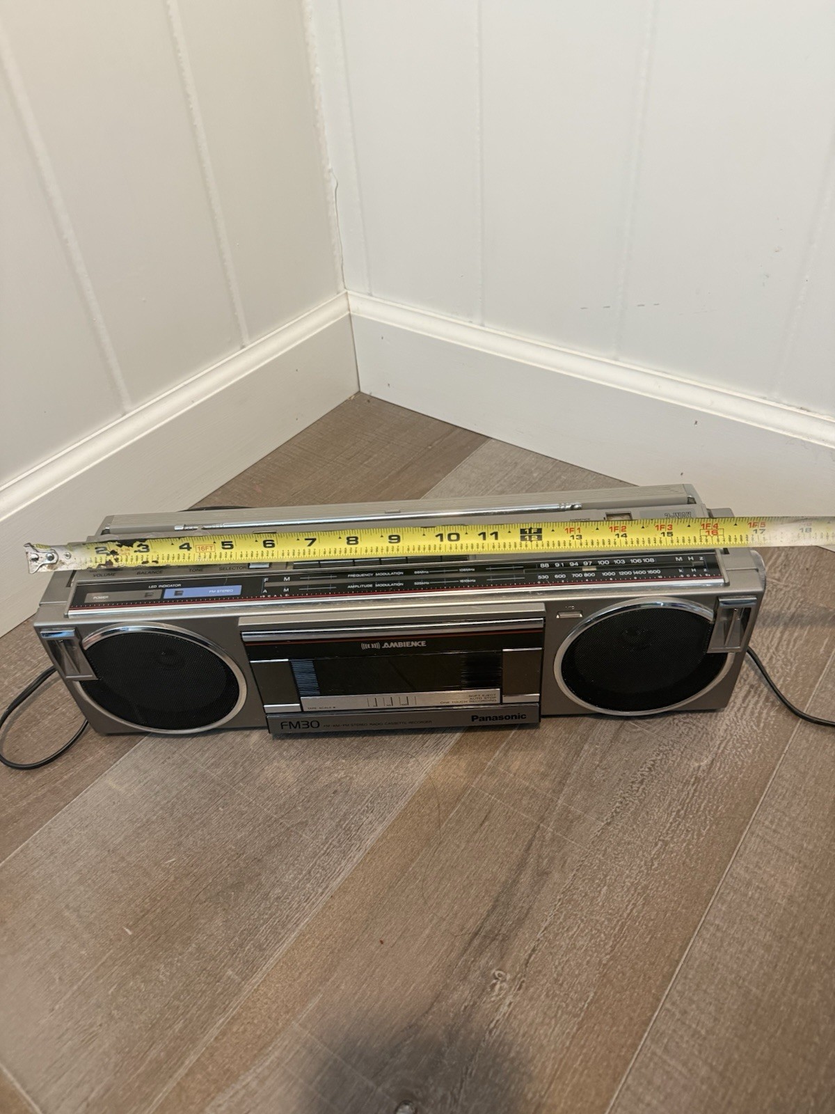 Panasonic RX-FM30 2-Way 4Speaker Ambience AM FM Stereo Cassette Recorder Boombox