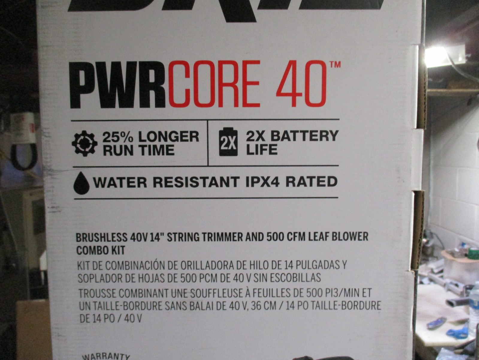New Free Ship SKIL PWRCORE 40 Brushless 40V 14" String Trimmer Leaf Blower Combo