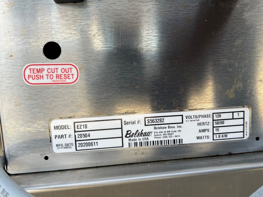 Belshaw filter EZMELT 18 Shortening Melter Filter HEATED