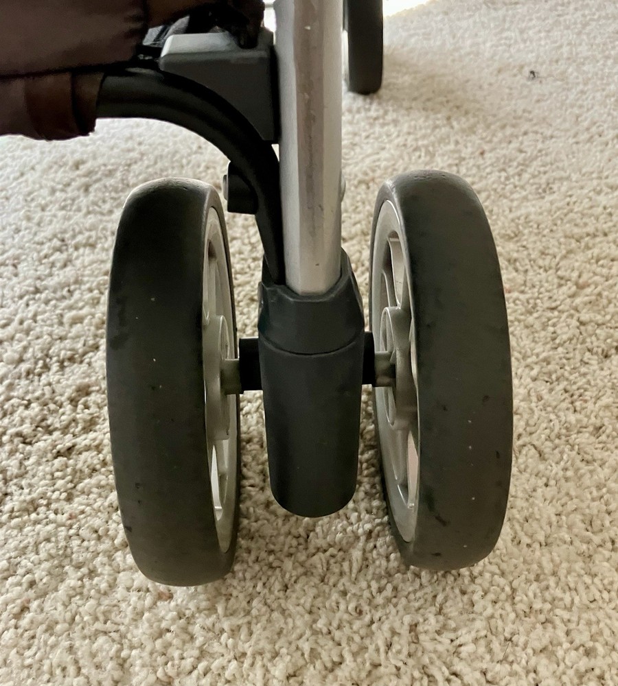 Chicco Keyfit Caddy Stroller - Replacement Front Wheels. - Silver Double Wheels.