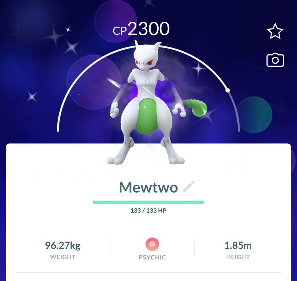 Shiny Shadow Mewtwo 100kStardust PTCs Read Description