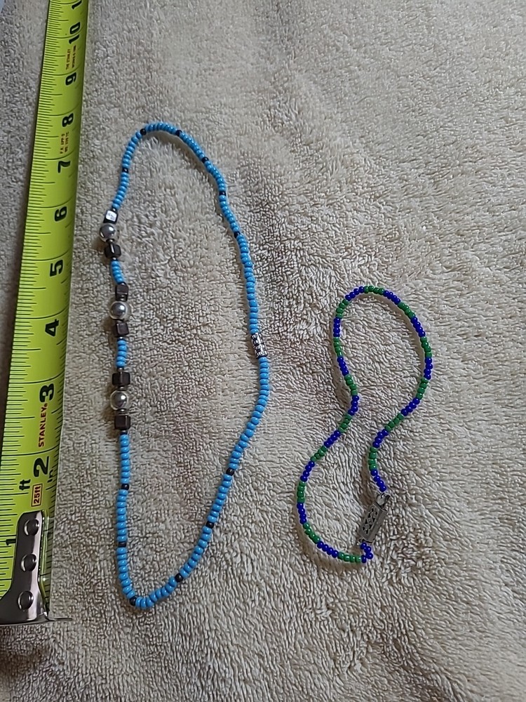 BEADED NECKLACE AND BRACELET