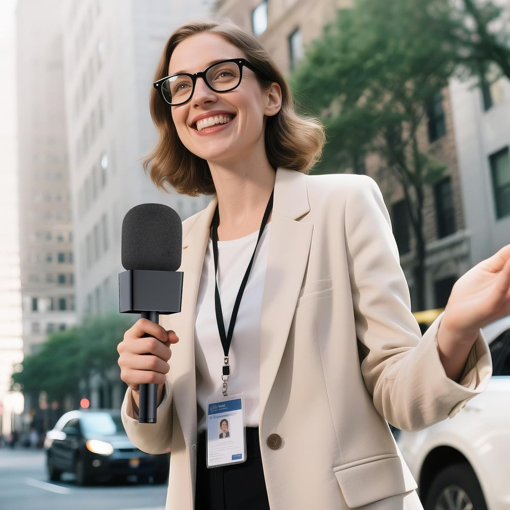 Handheld Adaptor for Interview Mic Mic Handle Compatible with DJI Rode and All