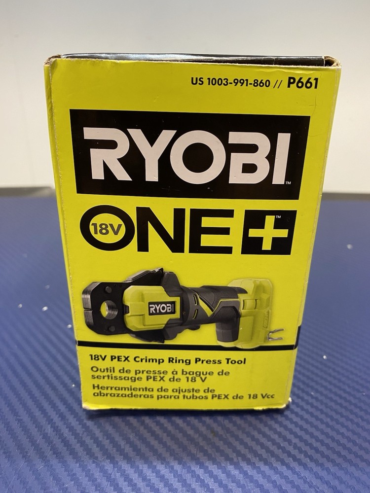 New Ryobi 18V PEX Crimp Ring Press Tool - Model: P661 - Tool Only