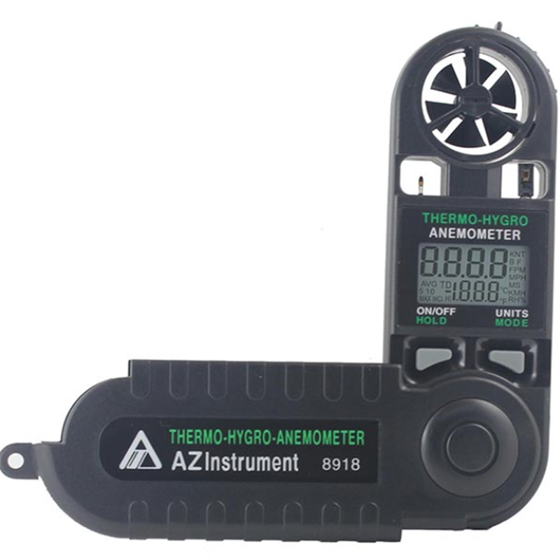 AZ-8918 Mini pocket type air flow meter Windspeed Meter Anemometer Meter✦Kd