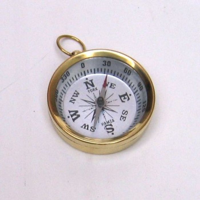2" POCKET BRASS COMPASS - COMPASS - SCOUT- HIKING - CAMPING