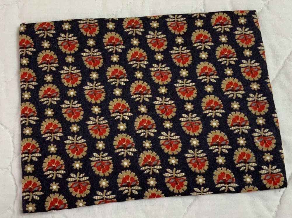 Vintage Patchwork Quilt Table Topper, Rectangle, Triangles, Polka Dots