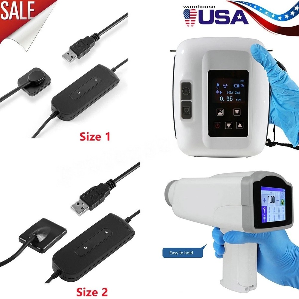 Dental X Portable Ray Digital Machine Rayos No Shield /Digital Sensor Size 1/2