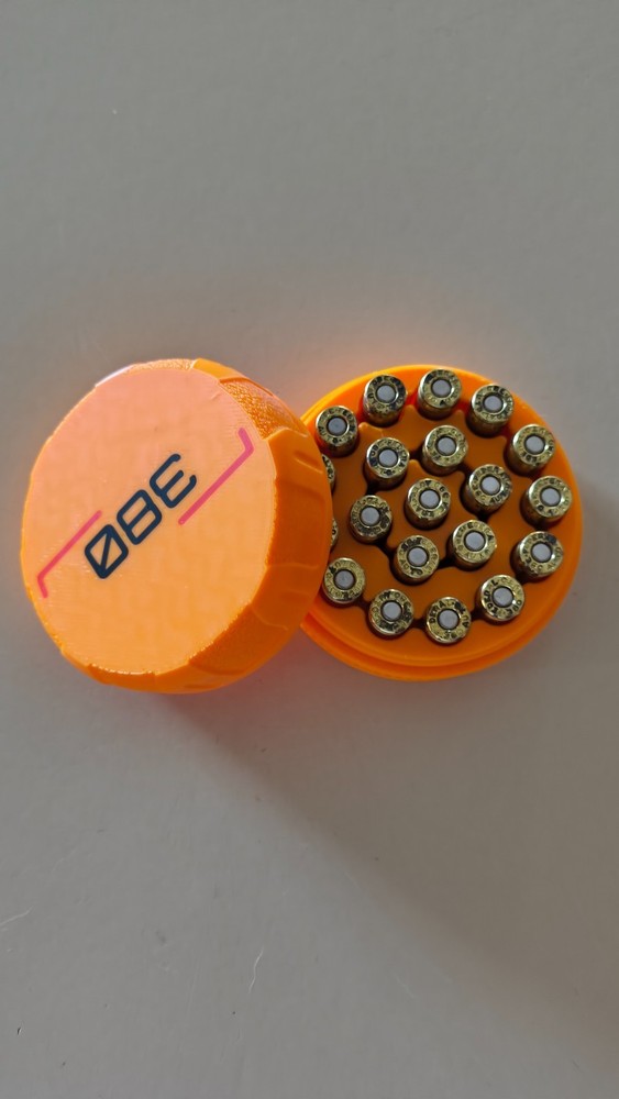 (2) Pack - Fully Color‑Customizable Pocket‑Sized Ammo Storage for .380 ACP