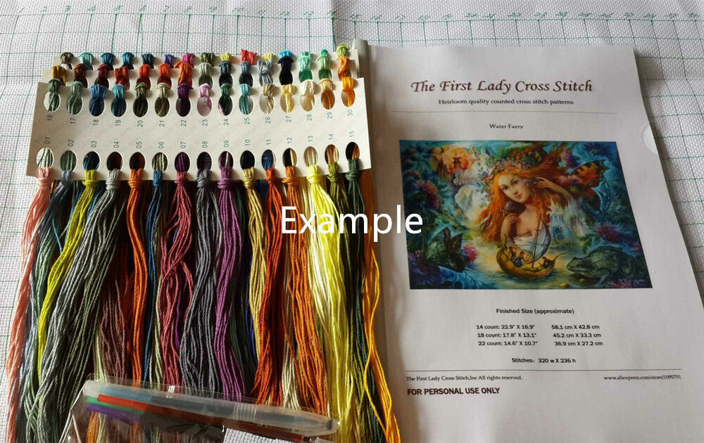 Counted Cross Stitch Pattern Embroidery Chart Needlework DIY-Unicorns 11