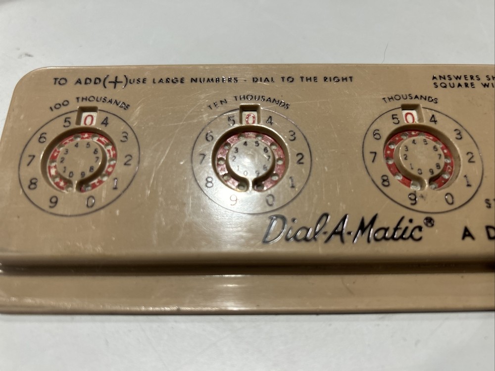 Dial-a-matic Adding Machine