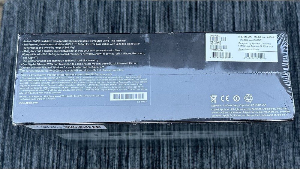 FACTORY SEALED Apple Time Capsule 500GB