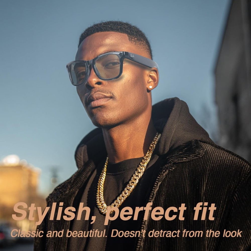 100pcs LED Light Blocking Stickers for Ray-Ban Meta Average, Black