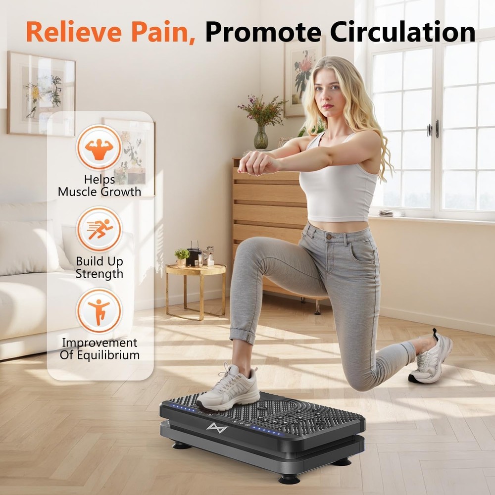 Vibration Plate Fitness Platform Exercise Machine with Remote Control