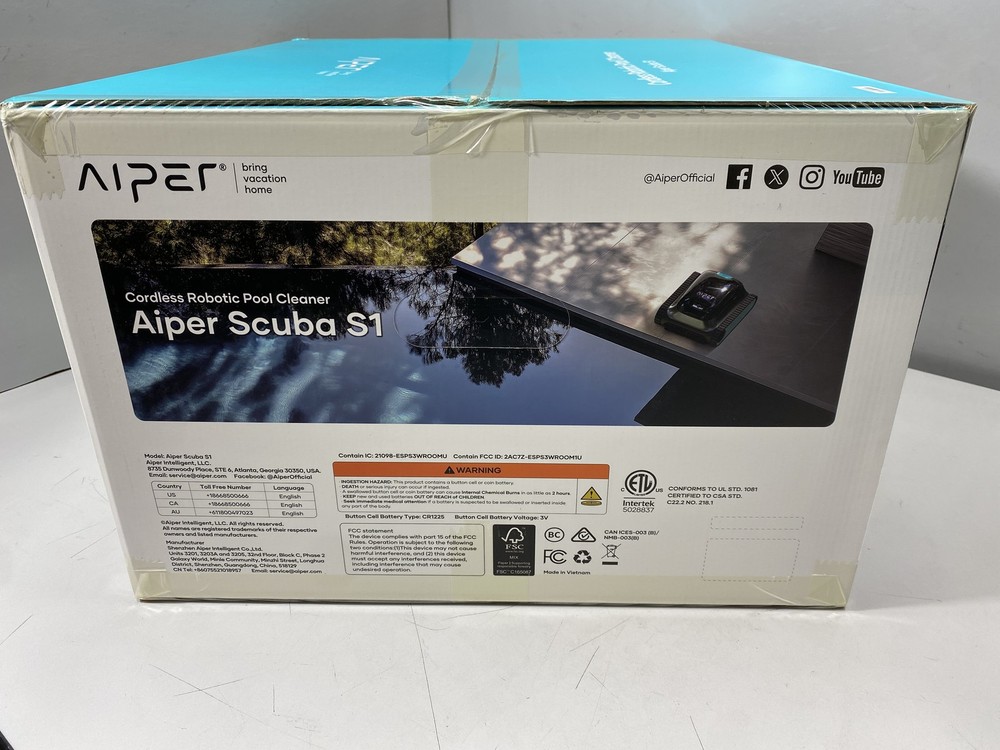 AIPER Scuba S1 Cordless Robotic Pool Cleaner