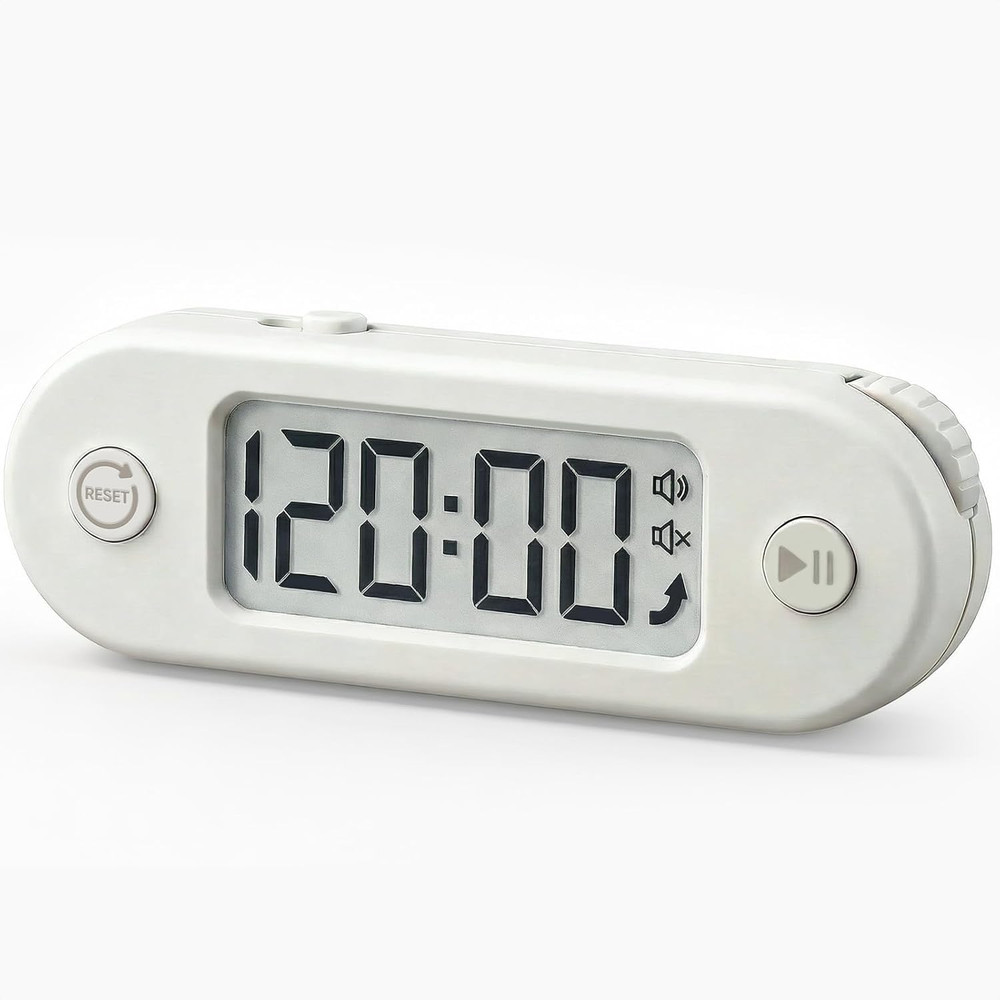 Digital Timer for Kids, Countdown Timer with Rotary Knob, Silent & Sound Modes,