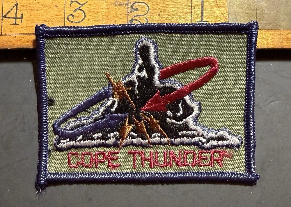 USAF Air Force Patch: 6200th Tactical Fighter Training Sqdn, Cape Thunder B1