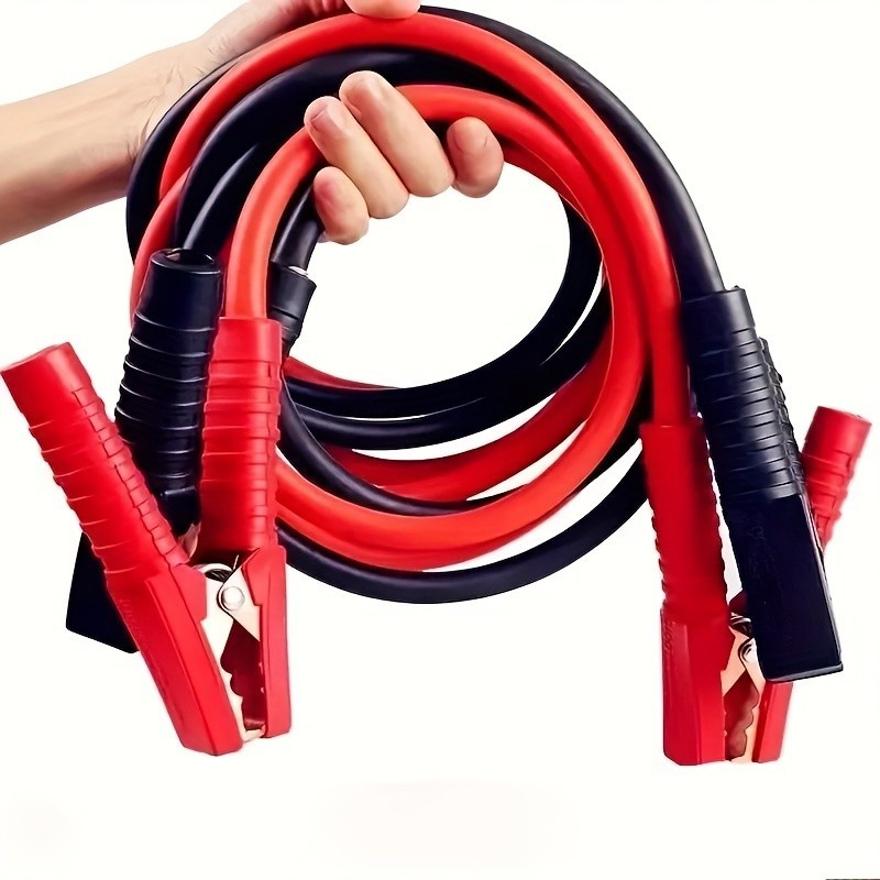 Heavy-Duty Car Battery Jumper Cables - 3M Emergency Jump Start for Vehicles