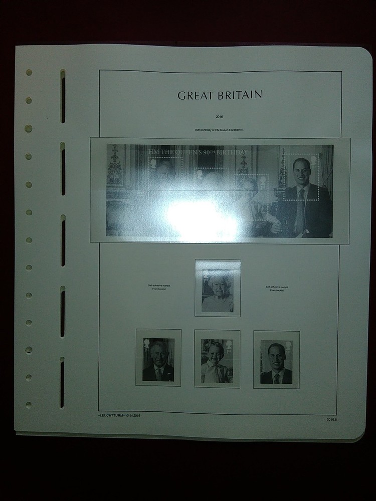 LIGHTHOUSE Commemorative Hingeless album pages Great Britain 2016 Used R201601