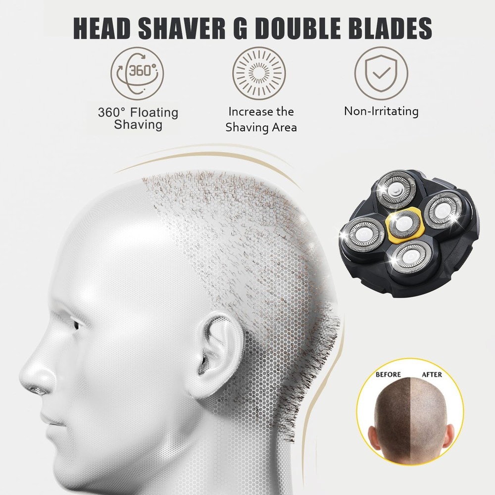 3 Pack Replacement Heads Fits Microtouch Titanium Head Shaver REPLACEMENT ONLY