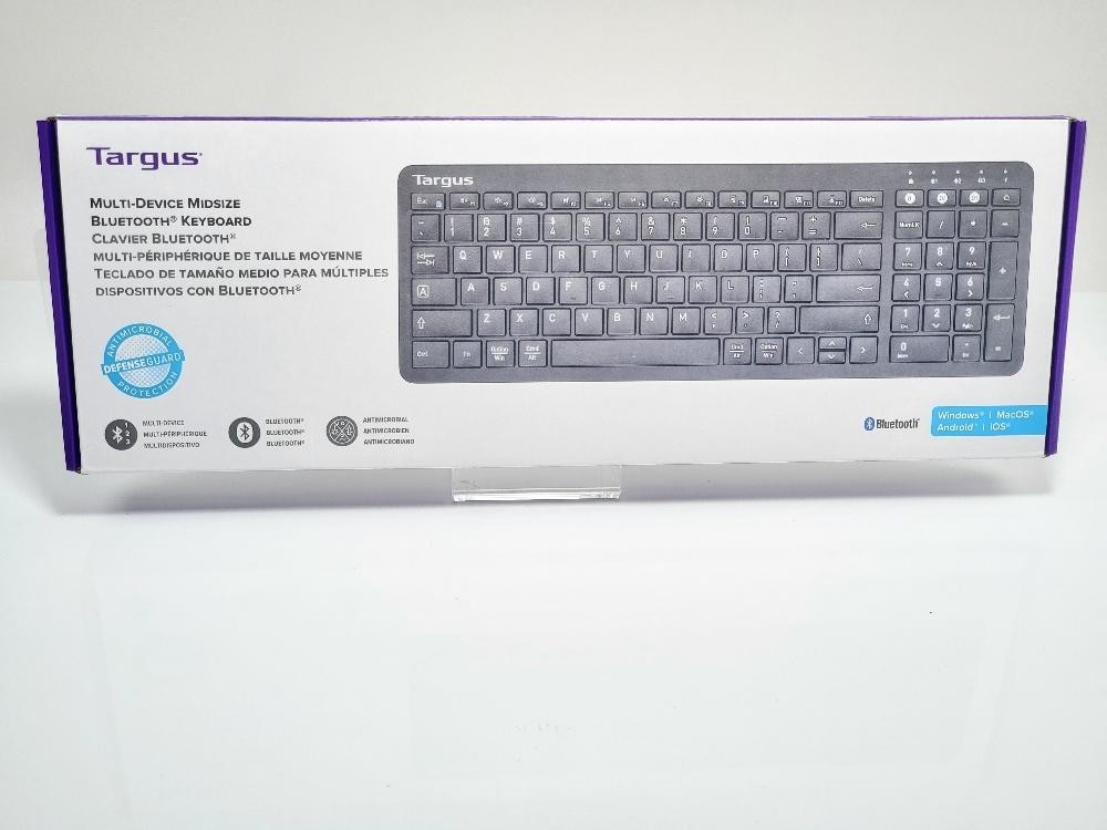 Targus Midsize Multi Device Bluetooth Keyboard Mouse Bundle Cross Platform Set