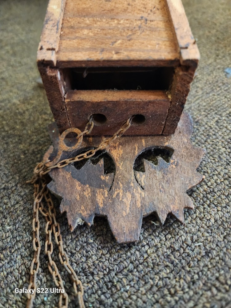 Vintage Wood Mini Cuckoo Clock