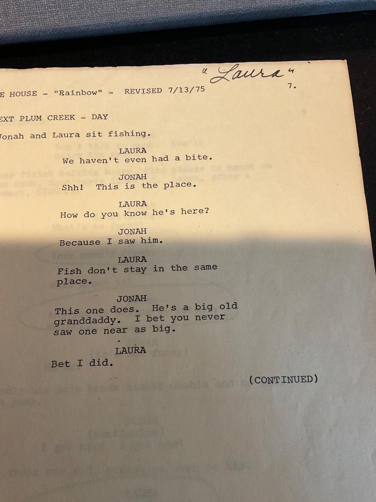 Original script *Melissa Gilbert script* LITTLE HOUSE ON THE PRAIRIE
