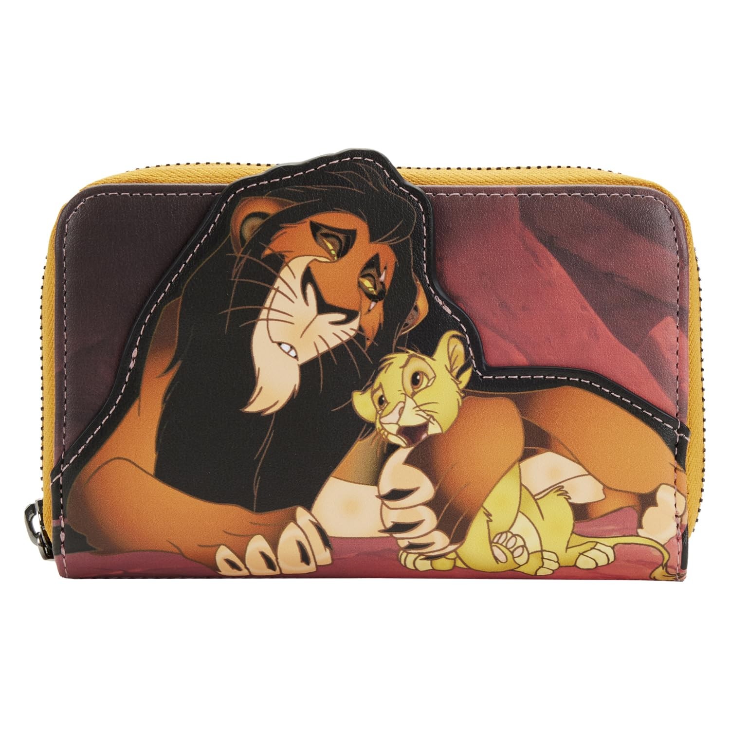 Loungefly DISNEY LION KING VILLAINS SCENE SCAR ZIP AROUND WALLET