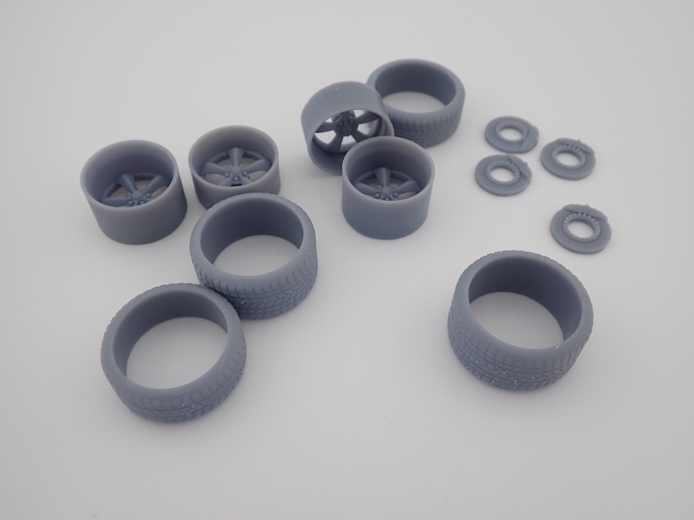 Torq Thrust Wheels 2 versions 1/24 1/25 3D PRINTED