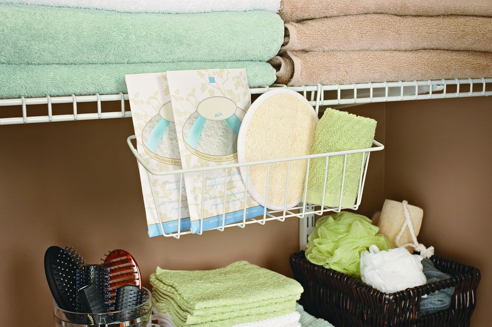 3937 Packet Pal Wire Shelf Storage Accessory, White