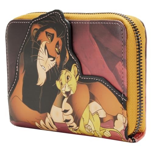 Loungefly DISNEY LION KING VILLAINS SCENE SCAR ZIP AROUND WALLET