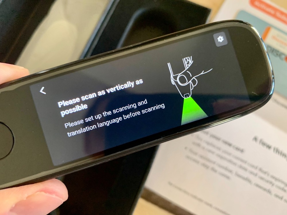 Portable Pen Scanning Translator for Language Learners Electronic Dictionary